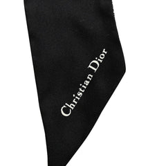 Silk Houndstooth Mitzah Scarf Black White