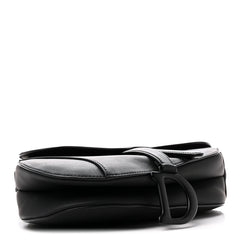 Ultra Matte Calfskin Saddle Bag Black