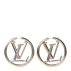 Palladium Louise Hoop Earrings Silver