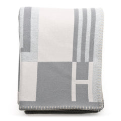 Wool Cashmere Ithaque Blanket Gris Perle