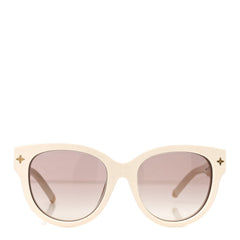 Acetate My Monogram Soft Cat Eye Sunglasses Z1707E White