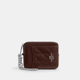 Coach Outlet Zip Card Case With Quilting
