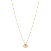 18K Yellow Gold Diamond Bouton de Camelia Pendant Necklace
