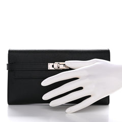 Epsom Kelly Longue Wallet Black