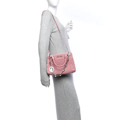 Nappa Matelasse Swarovski Crystal Tote Rosa