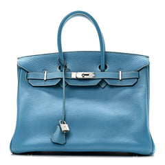 Togo Birkin 35 Blue Jean