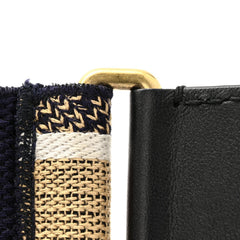 Canvas Embroidered Shoulder Strap Chocolate Multicolor
