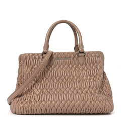 Nappa Matelasse Swarovski Crystal Tote Cammeo
