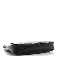Shiny Softy Calfskin Ivy Bag Black