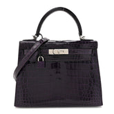 Shiny Niloticus Crocodile Kelly Sellier 28 Amethyst