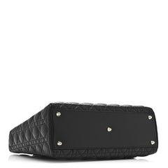 Lambskin Cannage Large Lady Dior Black