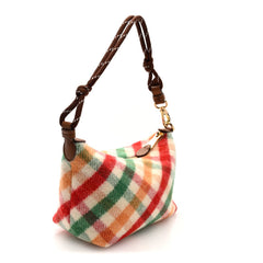 Tartan Matelasse Plaid Hand Bag Rosso Verde