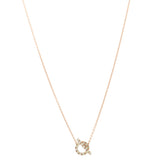 18K Rose Gold Green Sapphire Finesse Pendant Necklace