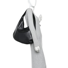 Soft Calf Softy Hobo Bag Black