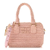 Crochet Calfskin S Narrow Arcadie Alabaster Pink