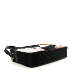Satin Mini Monogram Conte De Fees Pochette Black