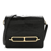 Matte Alligator Mini Sac Roulis Black