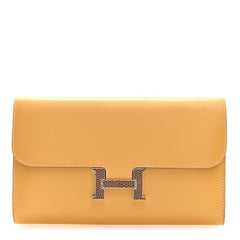 Tadelakt Lizard Constance Long Wallet Sable Cecil
