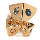 Trunkies Strass Ring L Gold