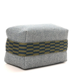 Wool Small Bride-A-Brac H Natte Pouch Bleu Abysse