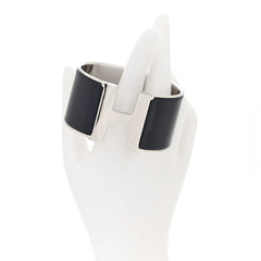 Enamel Extra Wide Clic Clac H Bracelet GM Belu Nuit