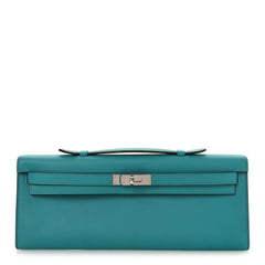 Swift Kelly Cut Clutch Pochette Vert Verone