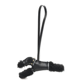 Milo Lambskin Epsom Shearling Budy Apic Charm Black Gris Pantin