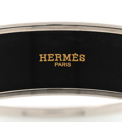 Enamel Printed Wide Caleche Bracelet White