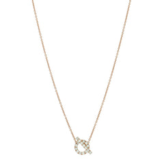 18K Rose Gold Green Sapphire Finesse Pendant Necklace