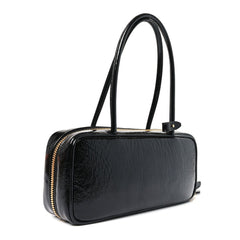 Naplak Patent Small Beau Top Handle Bag Black