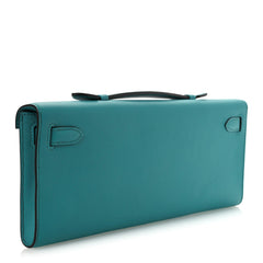 Swift Kelly Cut Clutch Pochette Vert Verone