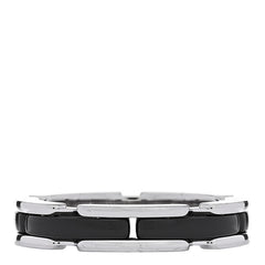 18K White Gold Black Ceramic Small Ultra Ring 59 8.75
