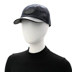 Cotton Denim Swift Sevres Evelyne Cap 59 Indigo Black