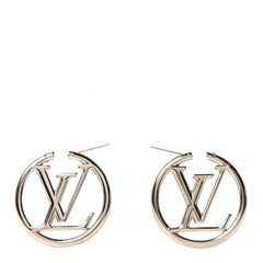 Palladium Louise Hoop Earrings Silver