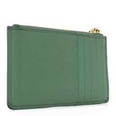 Soft Calf Softy Envelope Zip Card Holder Salvia