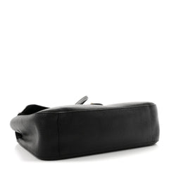 Grained Calfskin Small Souplissimo Maxi Flap Black