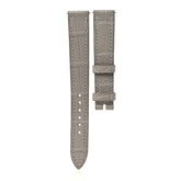Matte Alligator Heure H Hour Watch Strap Gris Perle