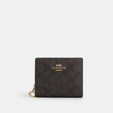 Coach Outlet Snap Wallet In Signature Canvas