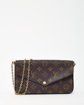 Louis Vuitton Monogram Coated Canvas Felicie Pochette Crossbody Bag