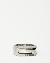 Gucci Sterling Silver Cut Out G Estate Ring - 6.5