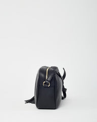 Gucci Black Pebbled Calfskin Leather GG Soho Disco Crossbody Bag