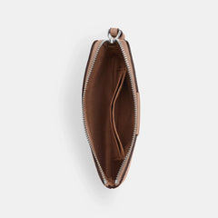 Coach Outlet Corner Zip Wristlet In Signature Canvas With Stripe