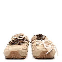 X NEW BALANCE Suede Shearling 530 SL Sneakers 37 Ecru