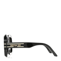 Acetate Diorsignature S1U Square Sunglasses Black