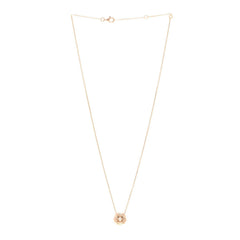18K Rose Gold Diamond Extrait de Camélia Pendant Necklace