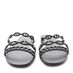 Rubber Chaine d'Ancre Rivage Sandals 38 Black