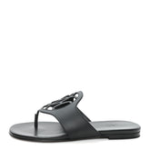 Calfskin Womens Mage Sandals 39 Black