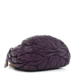 Nappa Matelasse Lux Coffer Bag Purple