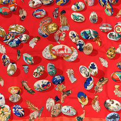 Silk Couvee d'Hermes Scarf 90