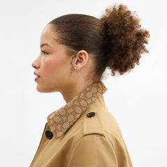 Coach Outlet Trench With Signature Piping